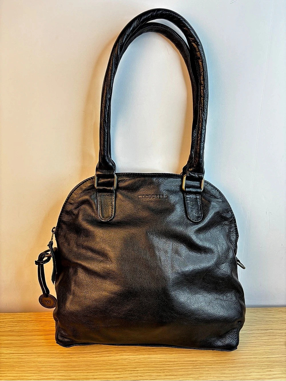 The Vancouver Handbag by The Wanderers Travel Co SOFT Black Leather Tote